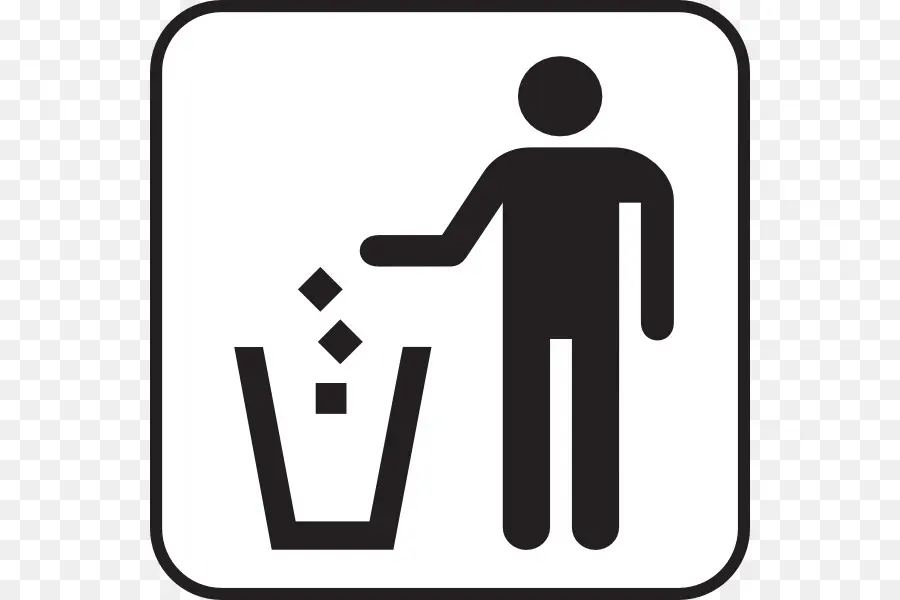 Signo De Contenedor De Basura，Basura PNG