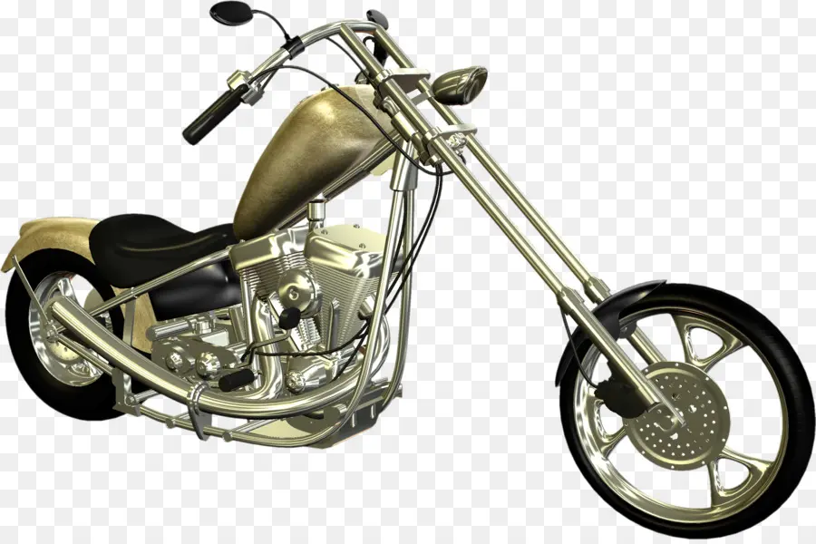 Motocicleta Dorada，Bicicleta PNG