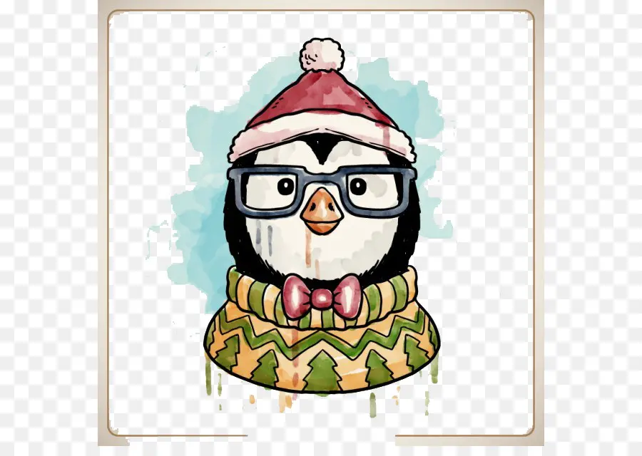 Pingüino，Anteojos PNG