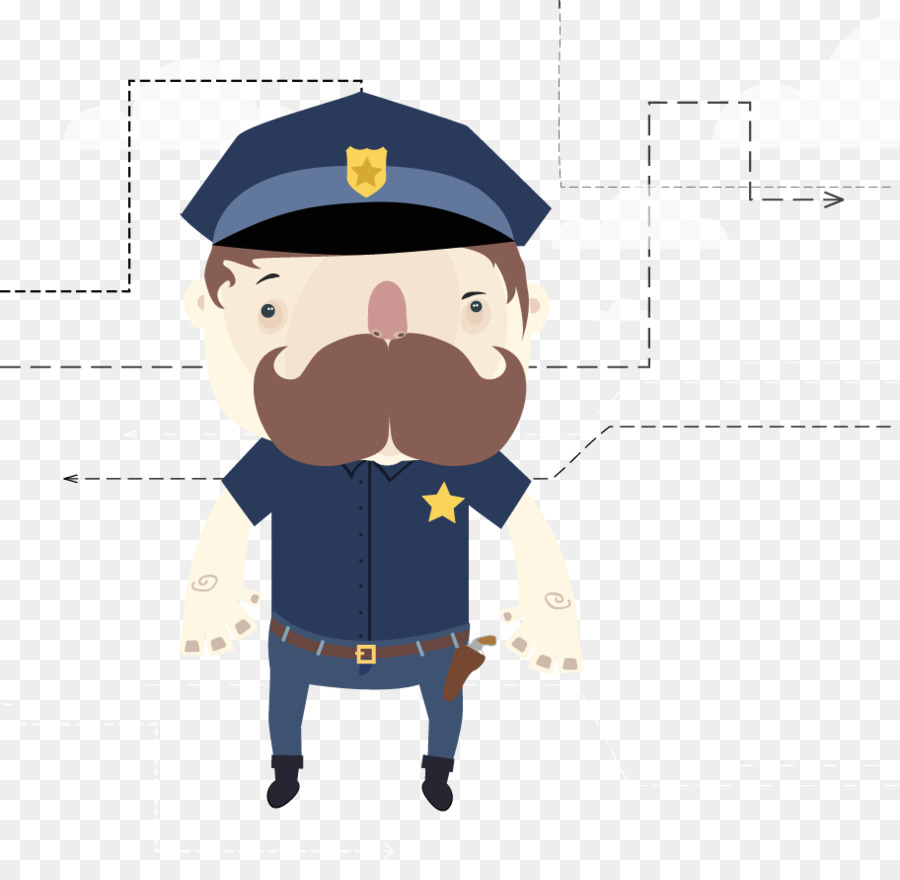 Oficial De Policía，Euclídea Del Vector PNG