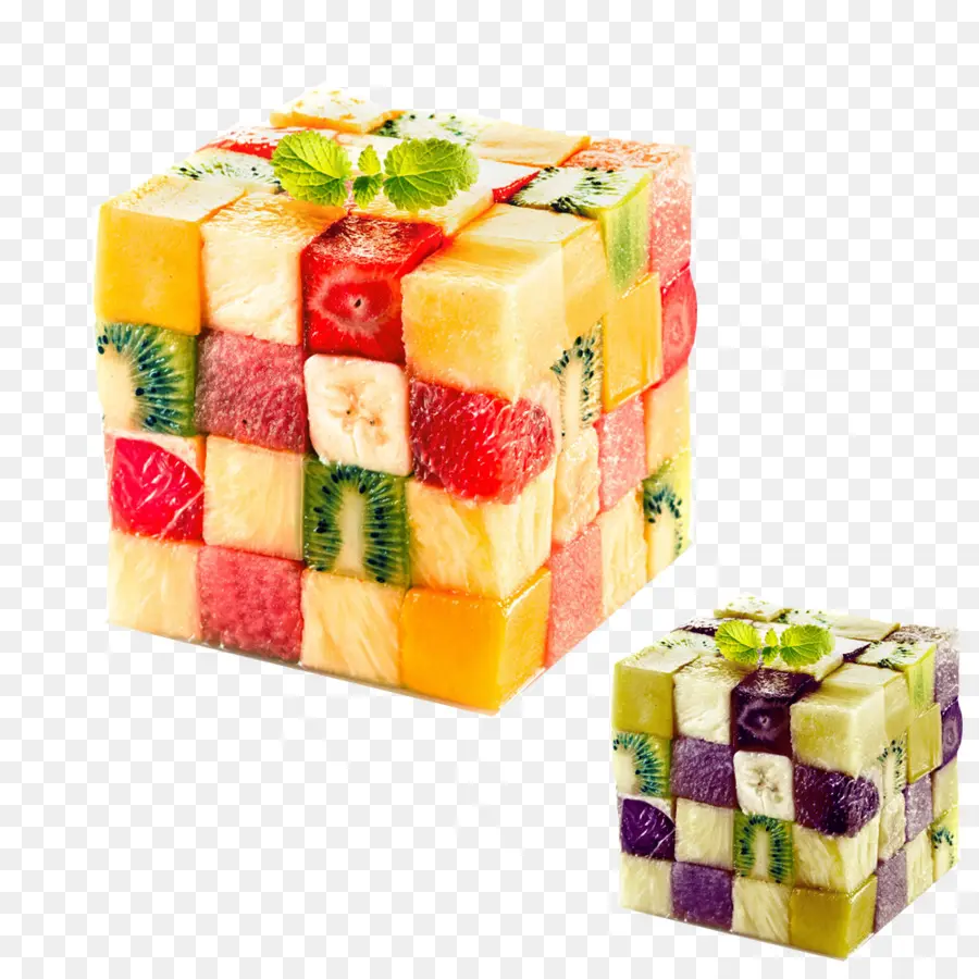 Cubo De Fruta，Vistoso PNG