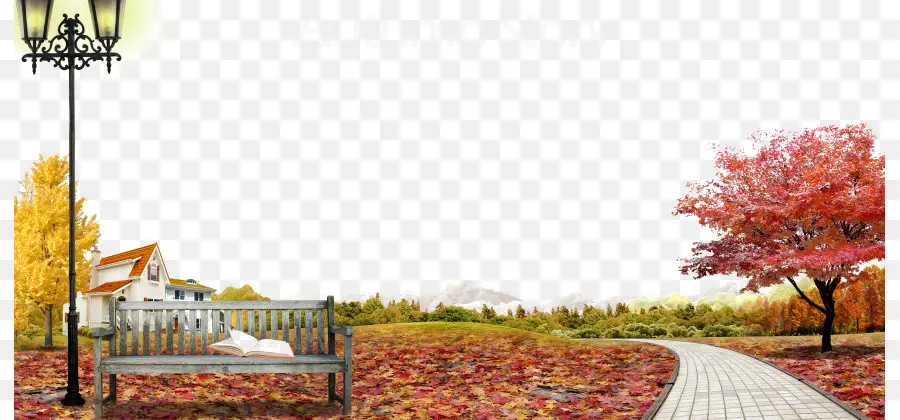 Otoño，árbol PNG