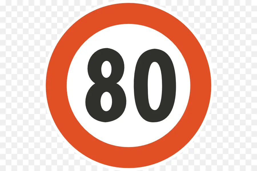 Límite De Velocidad 80，Tráfico PNG