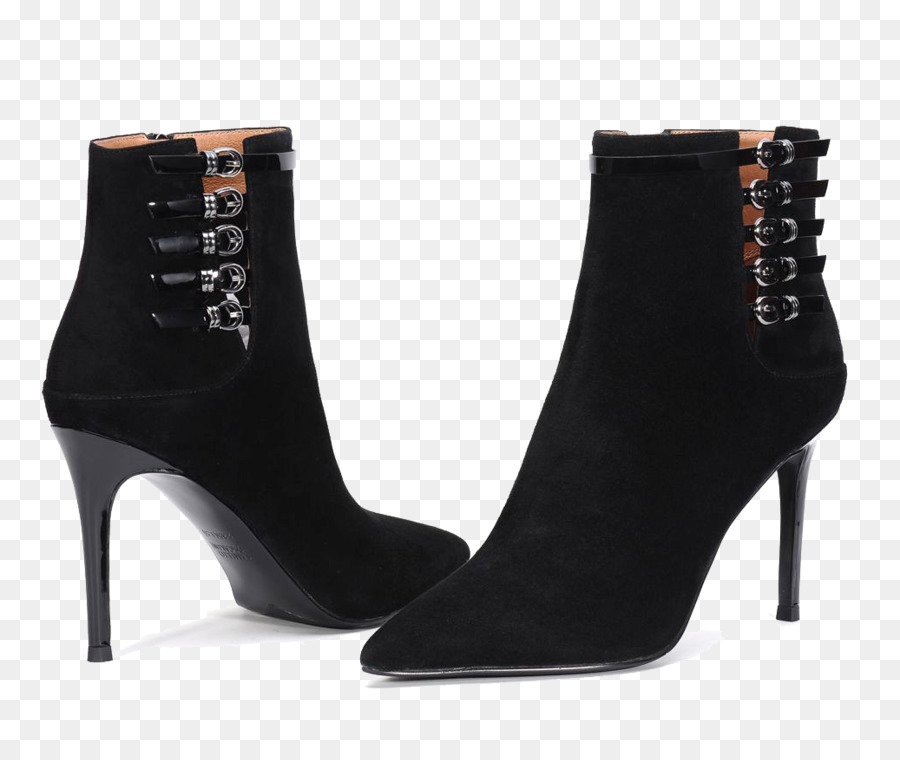 Botas De Tacón Alto，Negro PNG