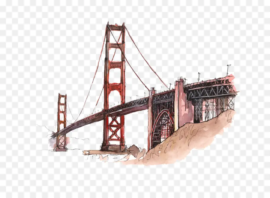 Puente Golden Gate，Papel PNG
