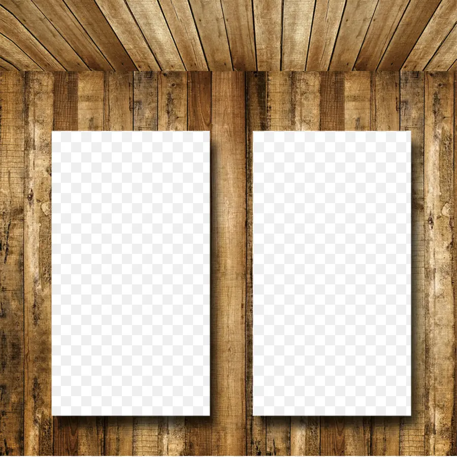 Pósteres En Blanco，Pared De Madera PNG