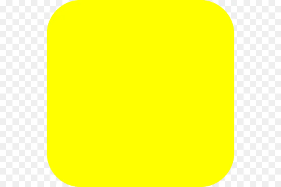 Cuadrado Redondeado Amarillo，Color PNG