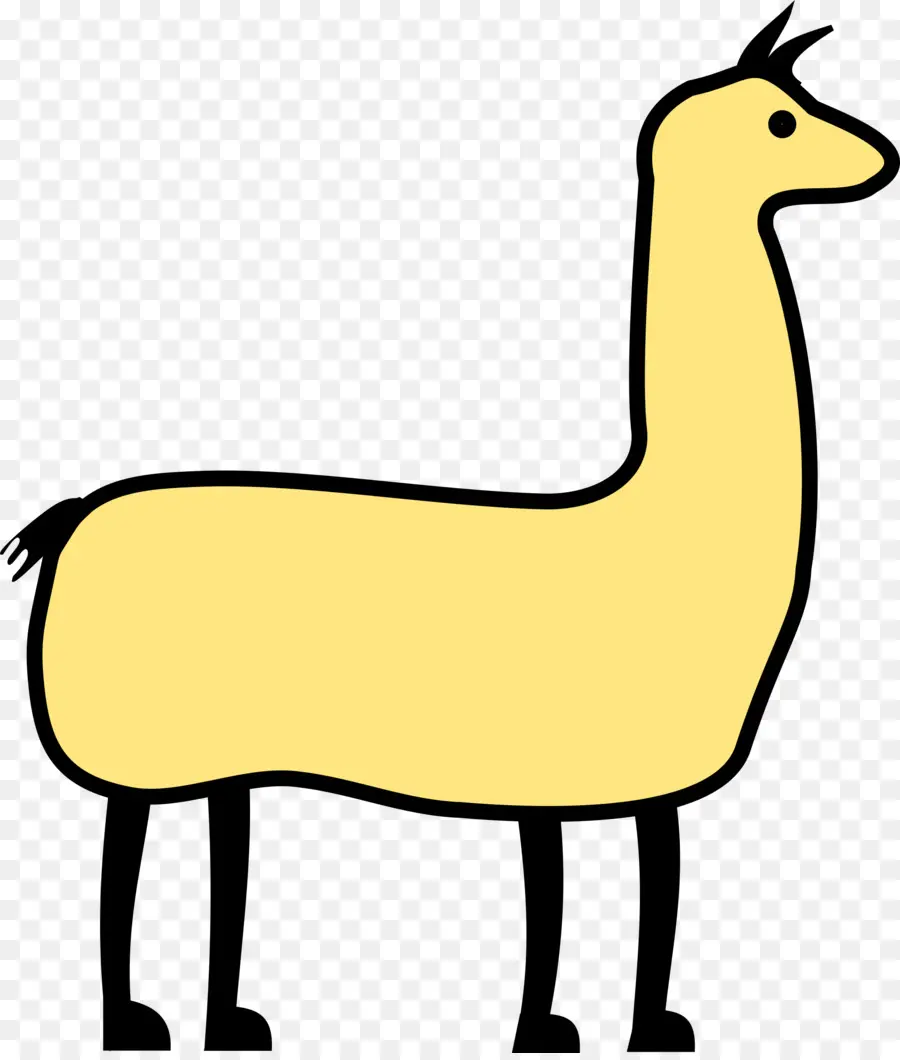 Llama Sencilla，Dibujos Animados PNG