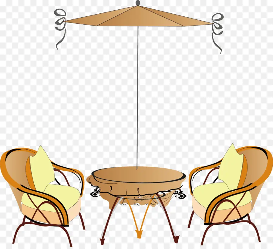 Muebles De Exterior，Mesa PNG