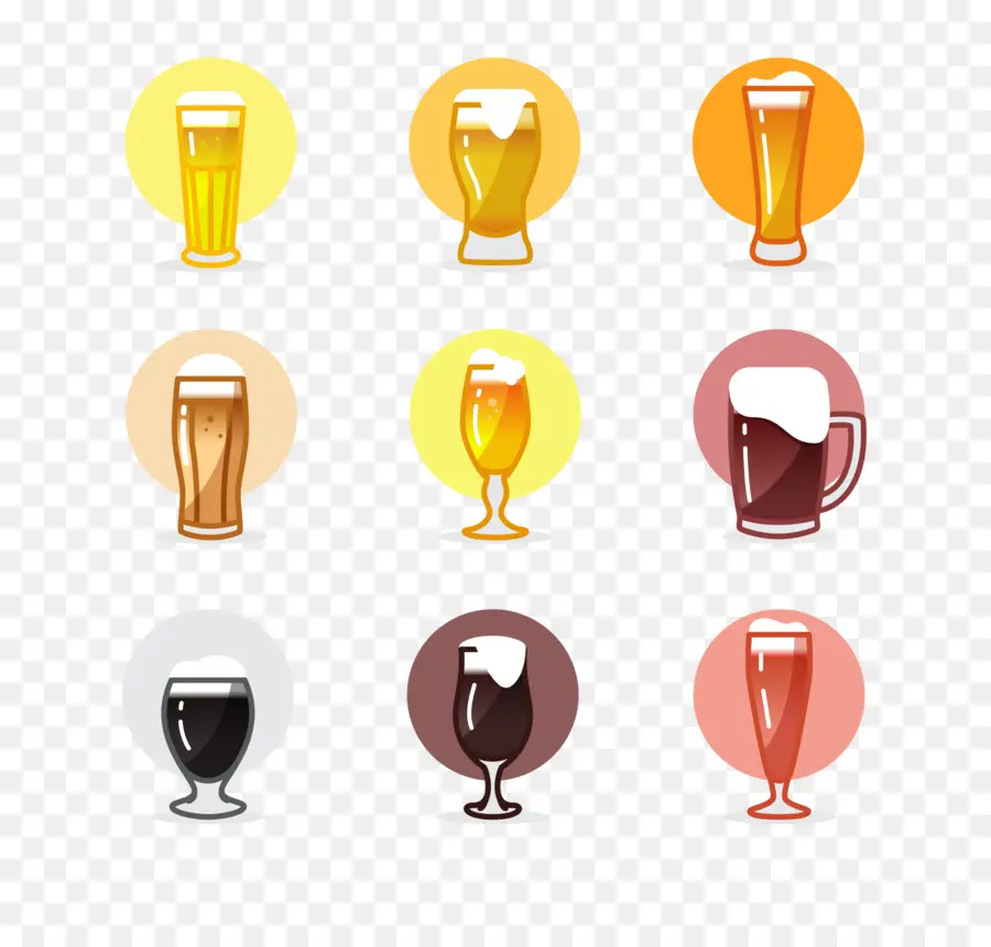 Vasos De Cerveza，Alcohol PNG