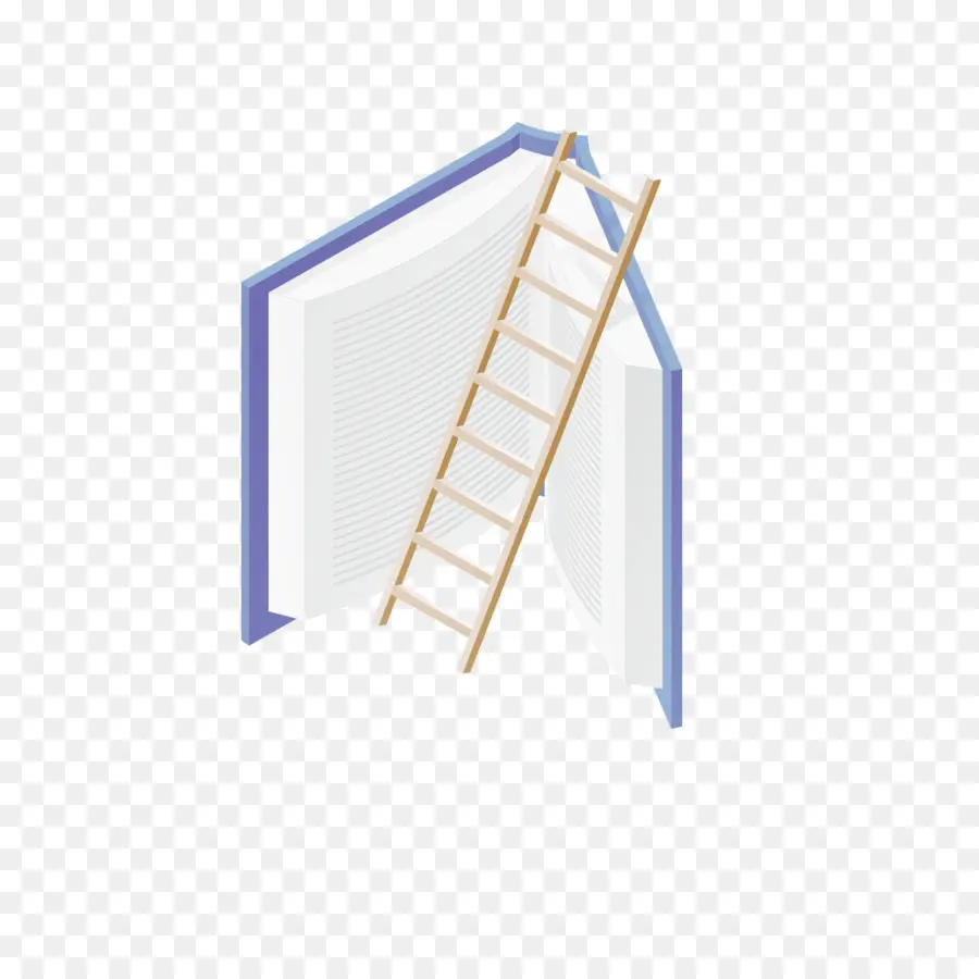 Libro Y Escalera，Lectura PNG