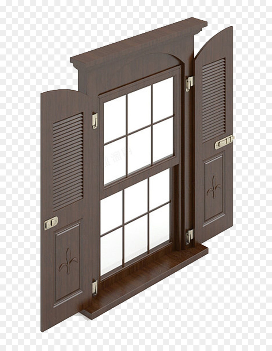 Ventana De Madera，Contraventanas PNG