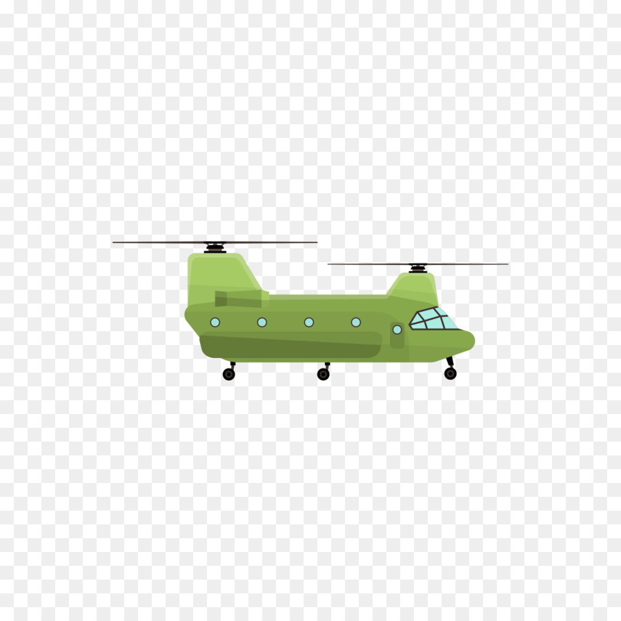 Helicóptero，Verde PNG