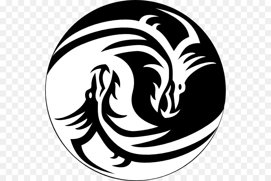 El Yin Y El Yang，Dragón Chino PNG