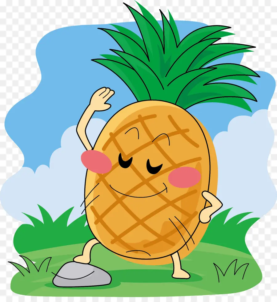 Piña，Dibujos Animados PNG