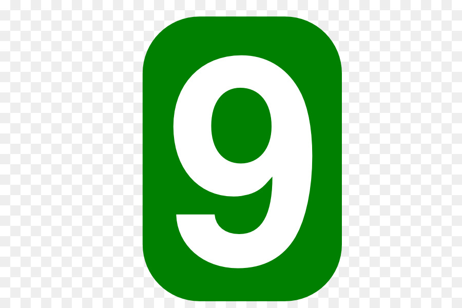 Número Verde 9，Dígito PNG