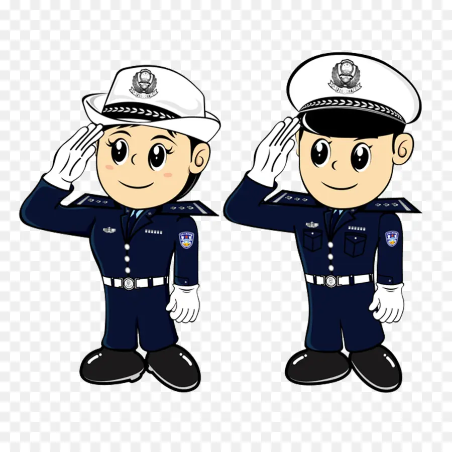 Oficiales De Policía De Dibujos Animados，Uniforme PNG