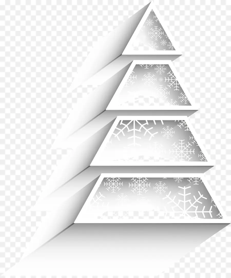 Árbol De Navidad，Copos De Nieve PNG