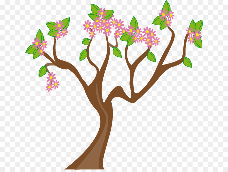 Árbol De Cerezo En Flor，Flores PNG