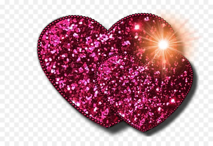Corazón，Glitter PNG