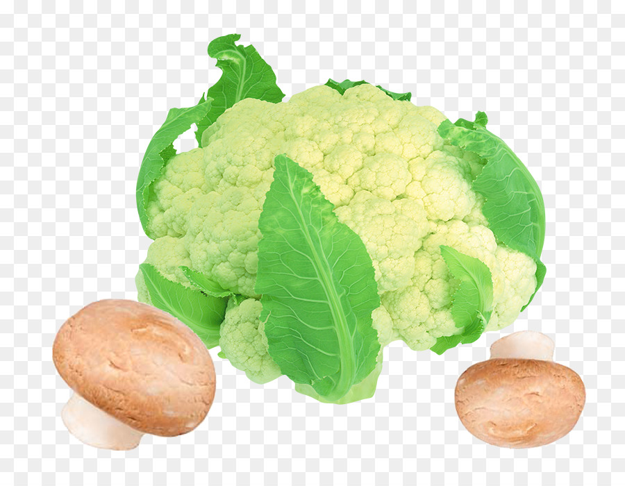 Coliflor Y Champiñones，Verde PNG