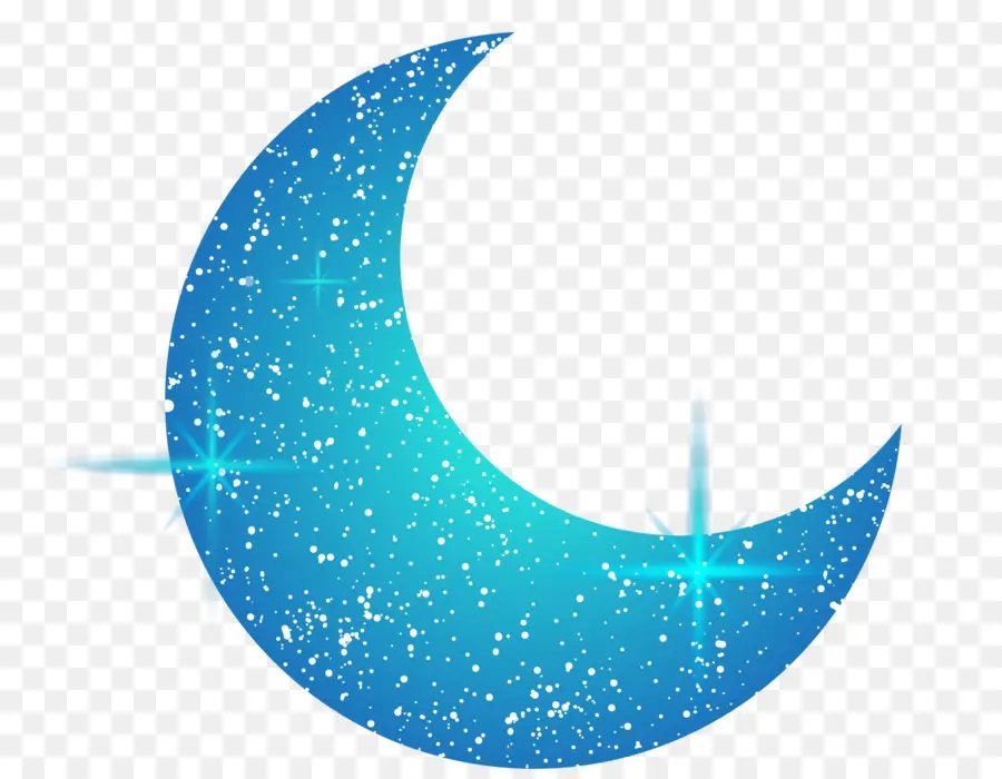 Azul，Luna PNG