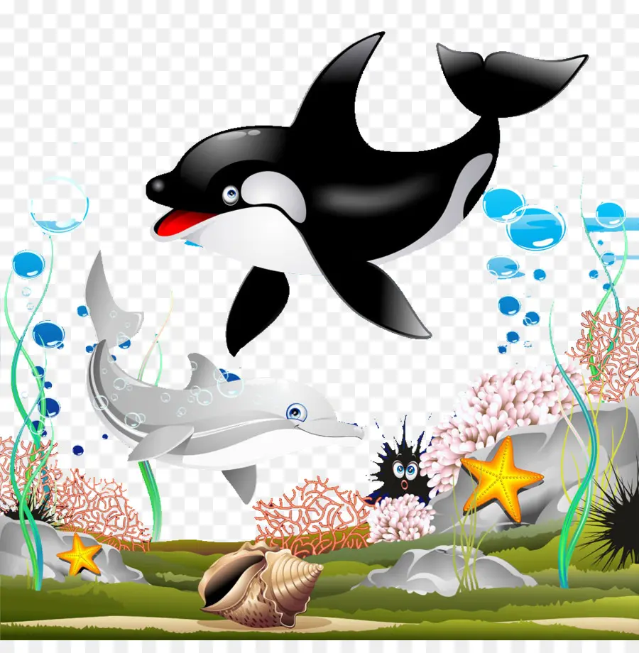 La Ballena Asesina，De Dibujos Animados PNG