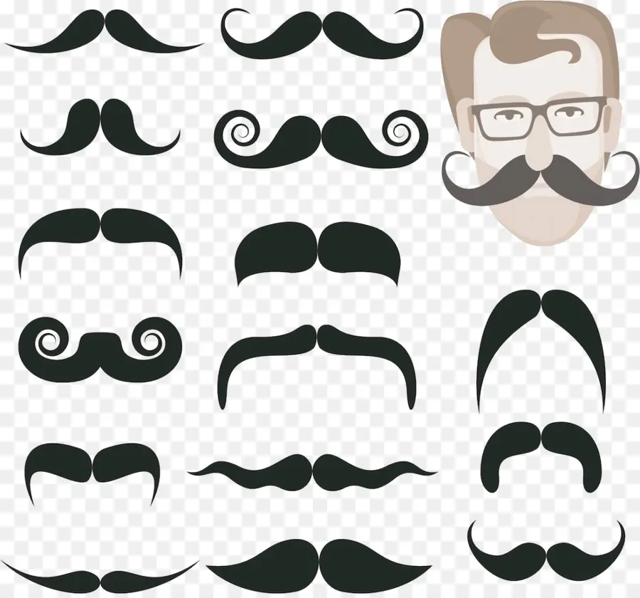 Bigote，Barba PNG