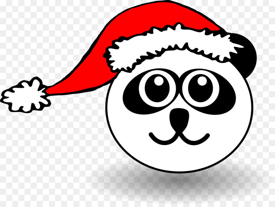 Panda，Gorro De Papá Noel PNG