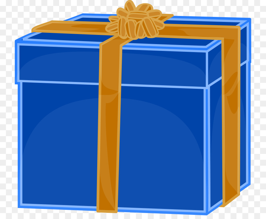 Caja De Regalo Azul，Presente PNG