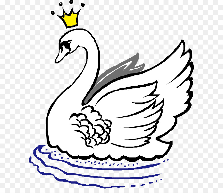 Cisne Con Corona，Pájaro PNG