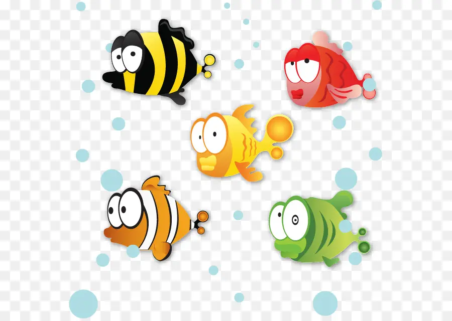 Los Peces，De Dibujos Animados PNG