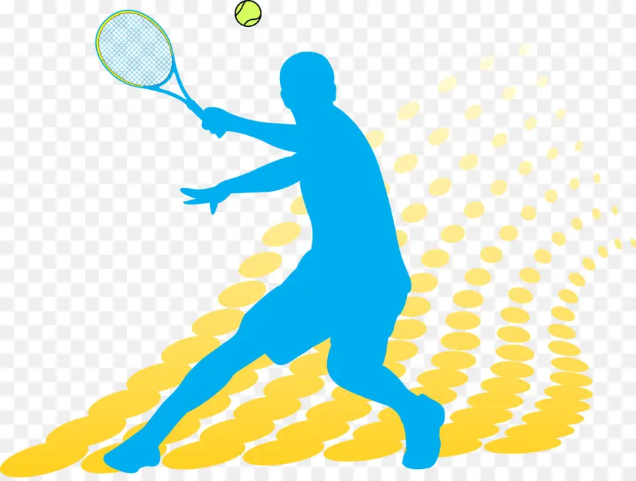 Jugador De Tenis，Silueta PNG