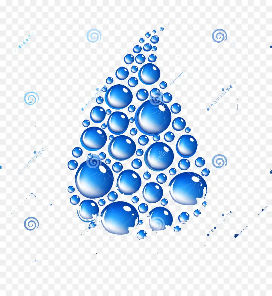 Gotas De Agua，Azul PNG