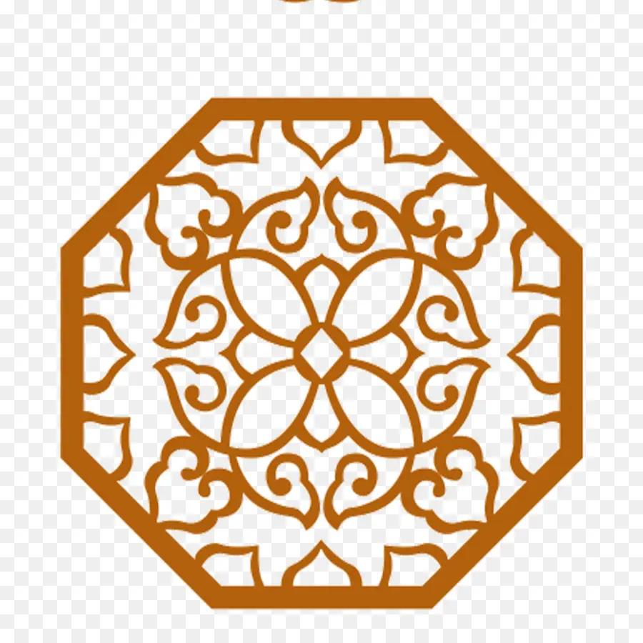 Diseño Ornamental，Octágono PNG