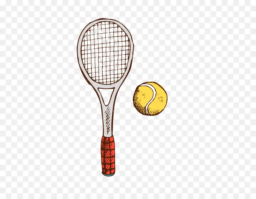 Raqueta De Tenis，Pelota De Tenis PNG