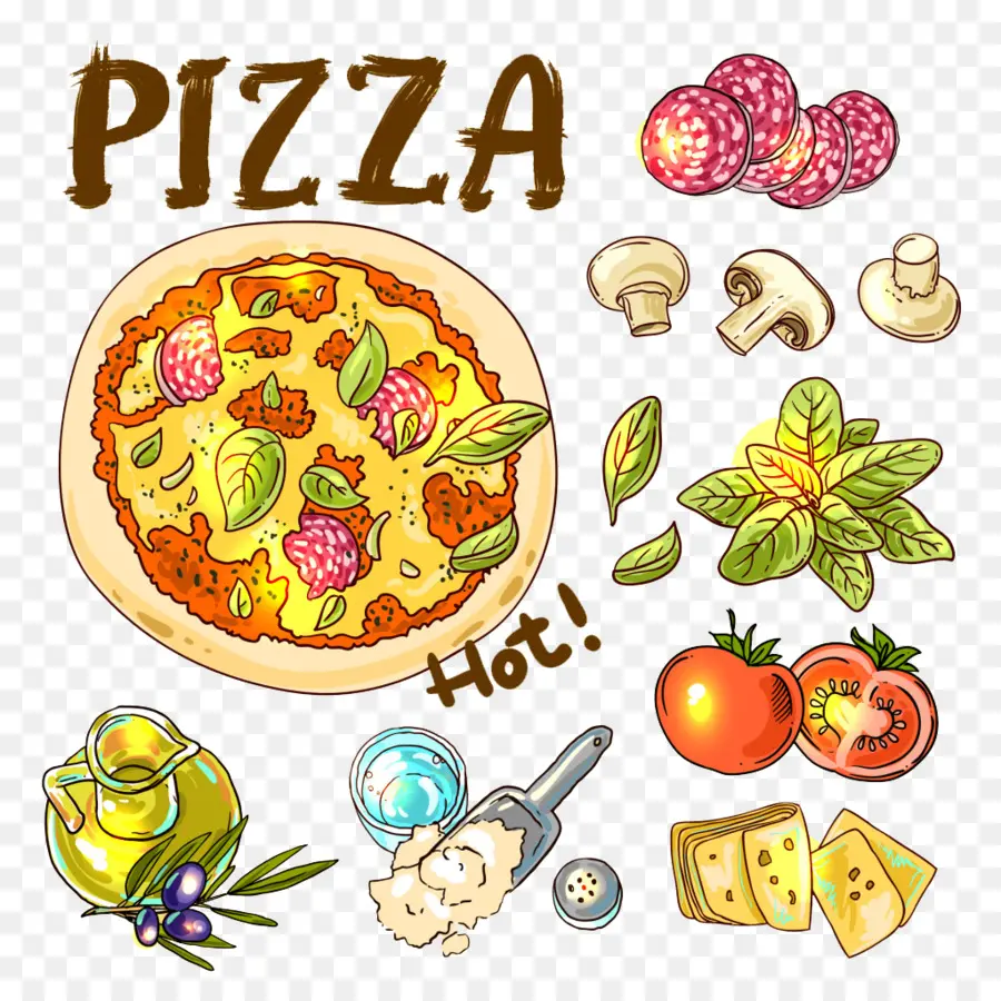 Pizza，Ingredientes PNG