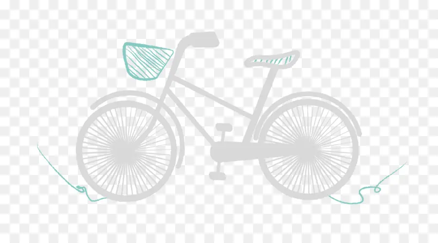 Bicicleta，Flores PNG