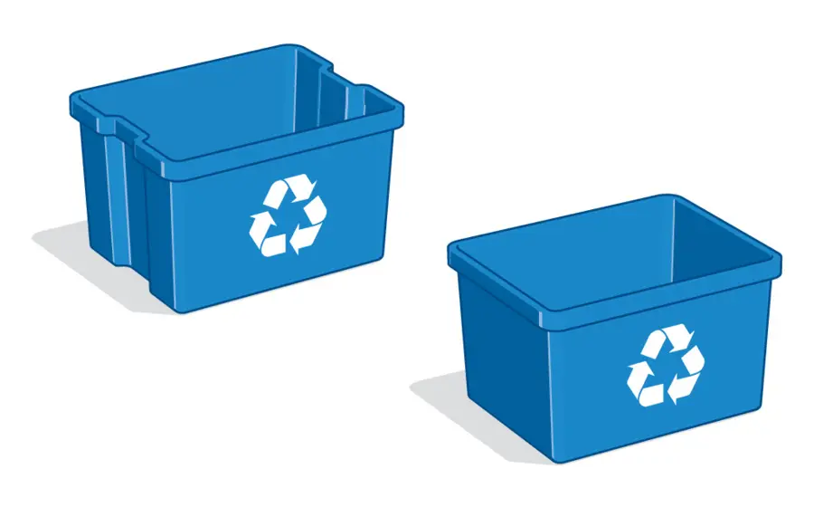 Contenedores De Reciclaje，Azul PNG