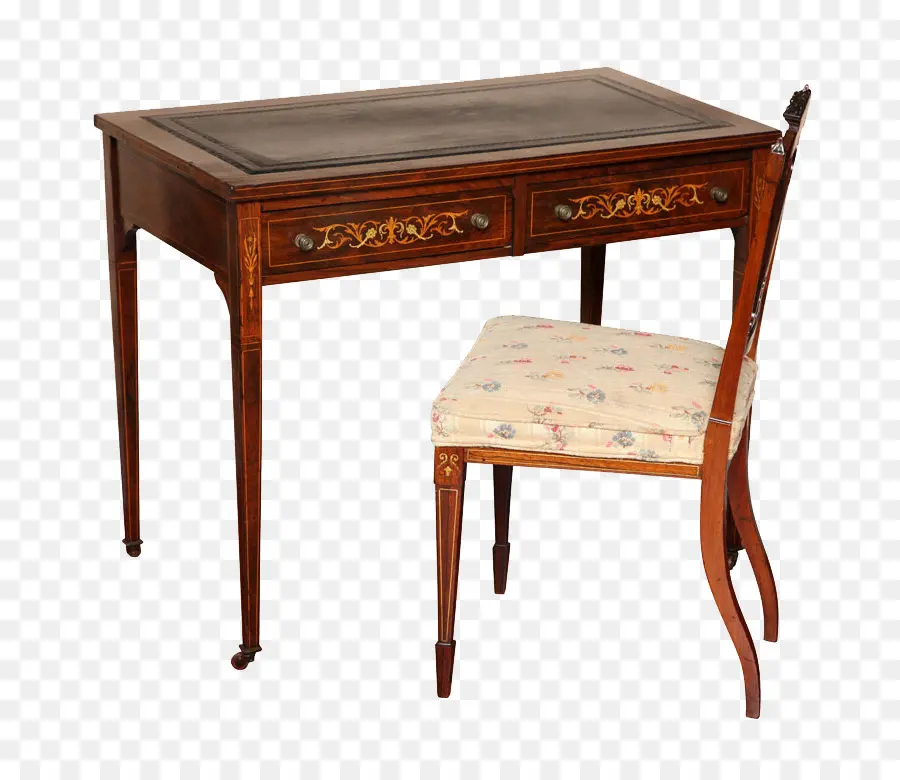 Escritorio Y Silla De Madera，Mesa PNG