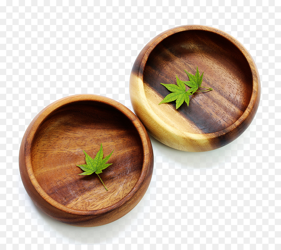 Cuencos De Madera，Hojas PNG