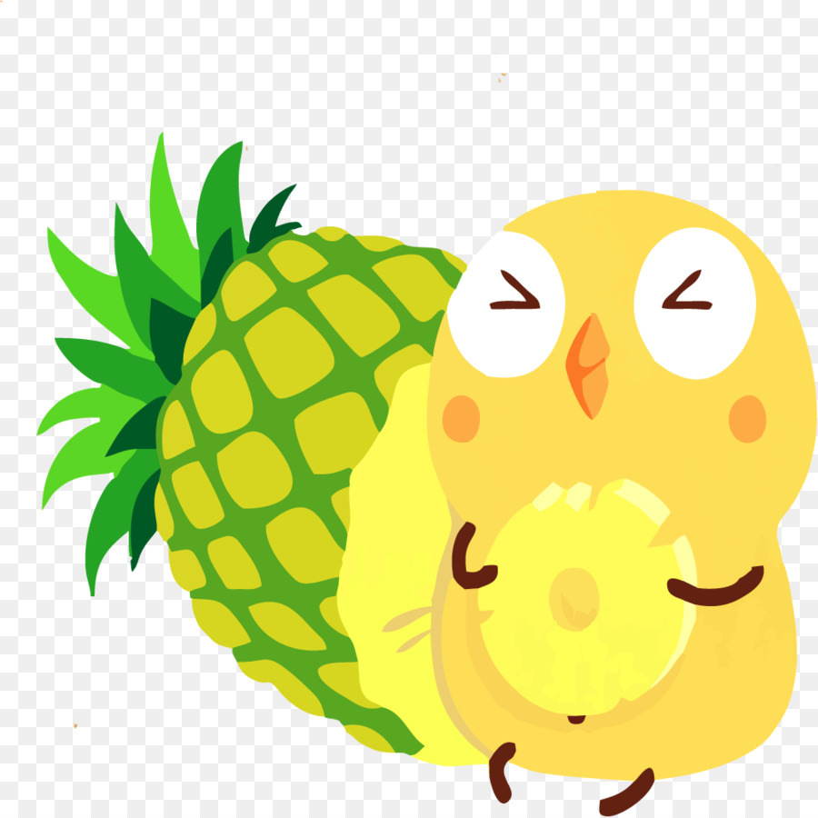 Piña Y Pollito，Amarillo PNG