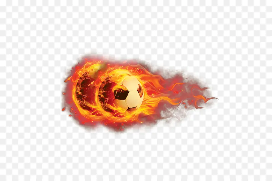 Balón De Fútbol En Llamas，Balón De Fútbol PNG