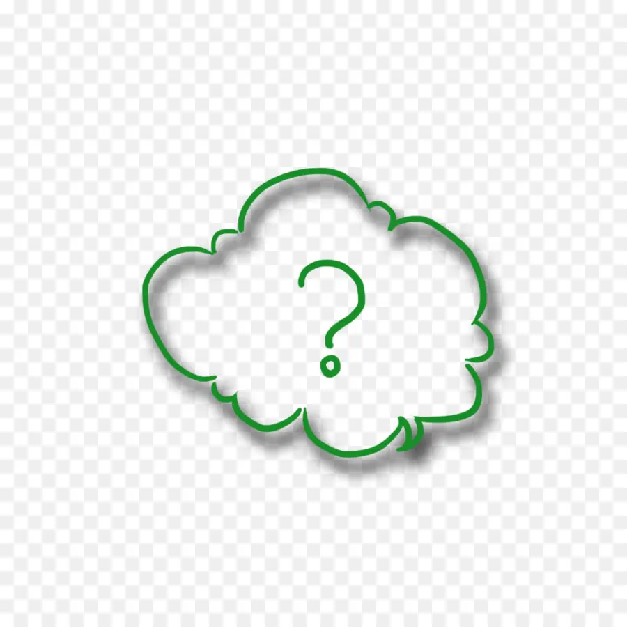 Signo De Interrogación，Nube PNG