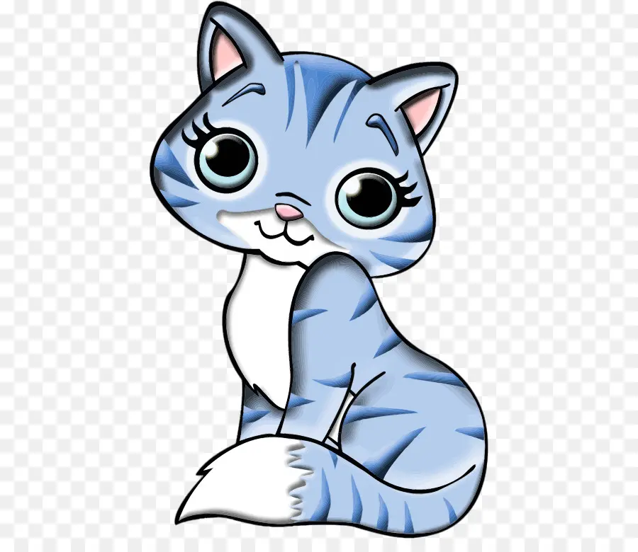 Gato Azul，Dibujos Animados PNG