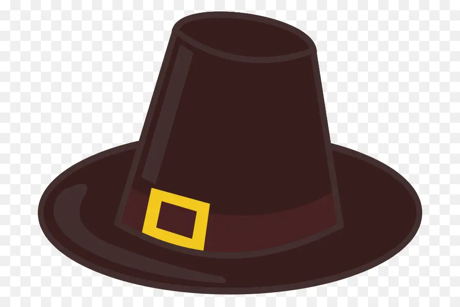 Sombrero De Peregrino Negro，Hebilla PNG