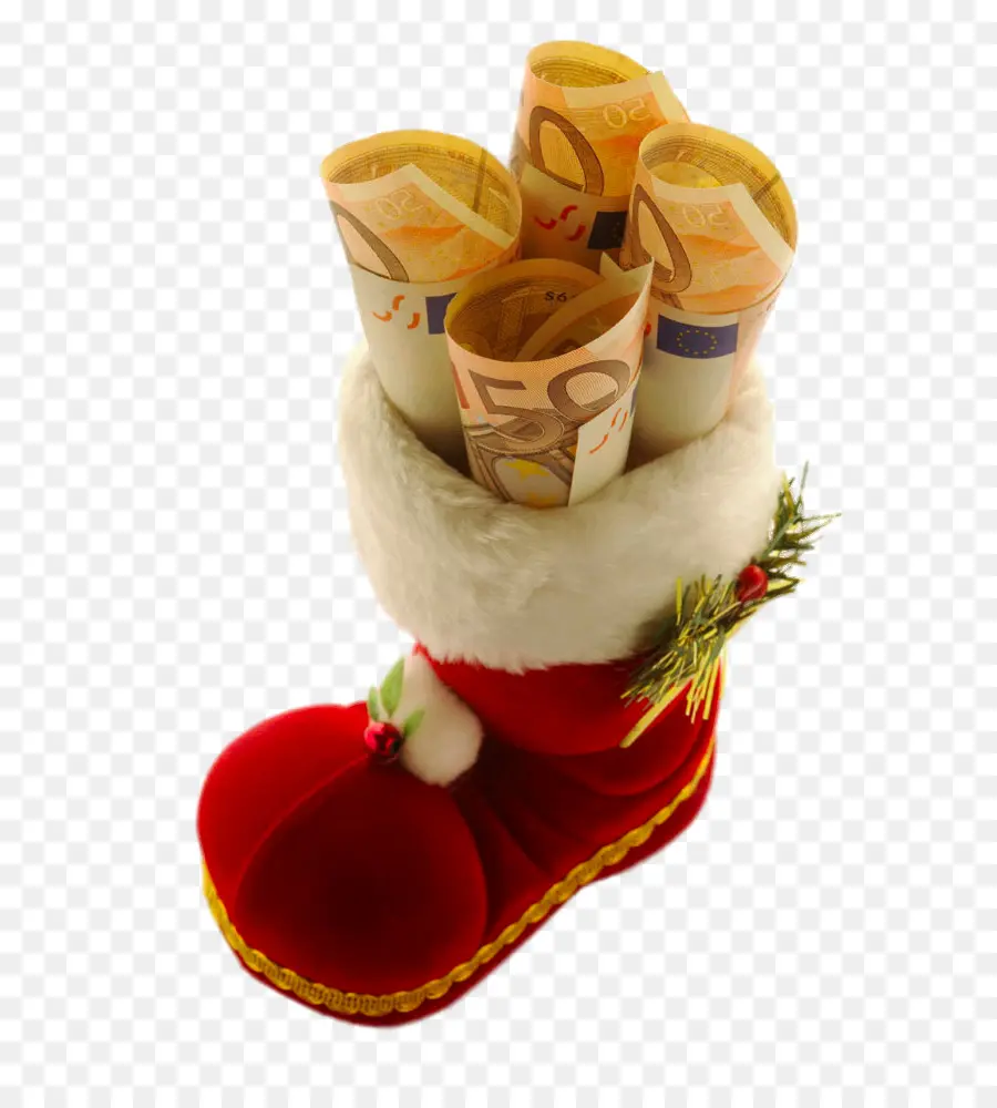 Bota De Navidad，Dinero PNG