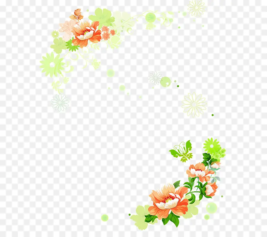 Borde Floral，Flores PNG