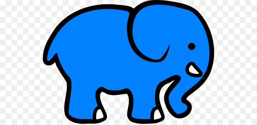 Elefante Azul，Dibujos Animados PNG