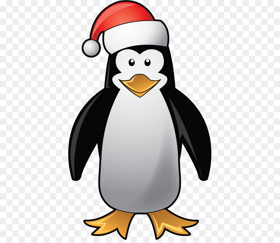 Pingüino，Gorro De Papá Noel PNG